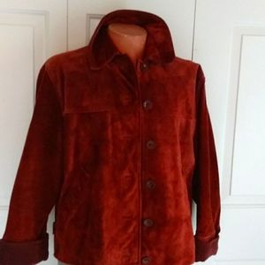 Vintage EUC suede jacket Colebrook & Co size S brn